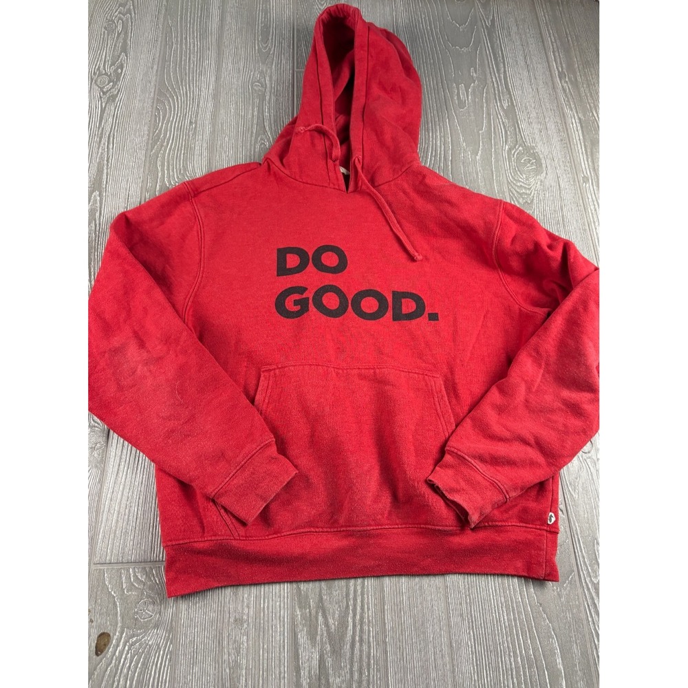 Cotopaxi Do Good Hoodie Womens Small Red Organic Cotton Pullover Outdoor Hoodie
